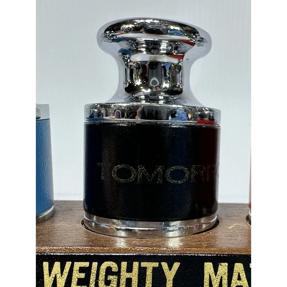 VTG For Weighty Matters Desk Paperweight Set Urgent Today Tomorrow Original Box